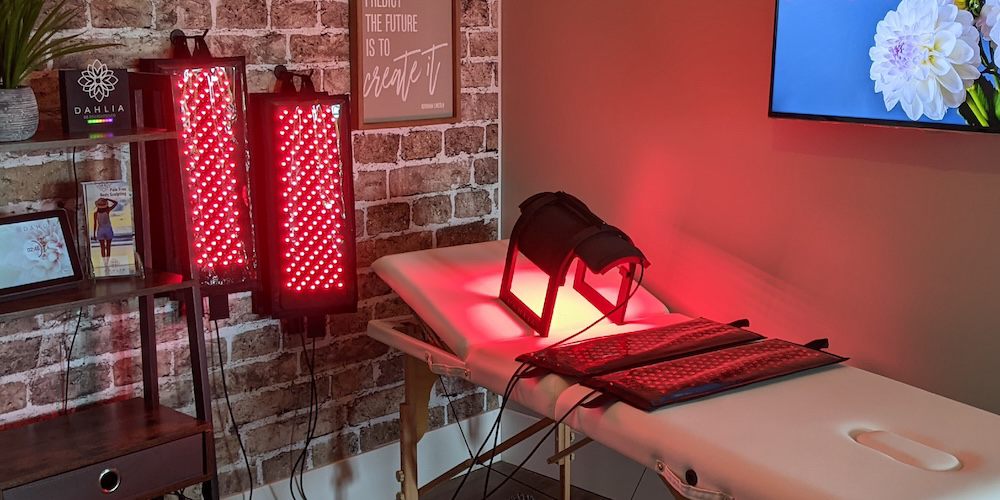 Red light body contouring room at Broadview Health Center